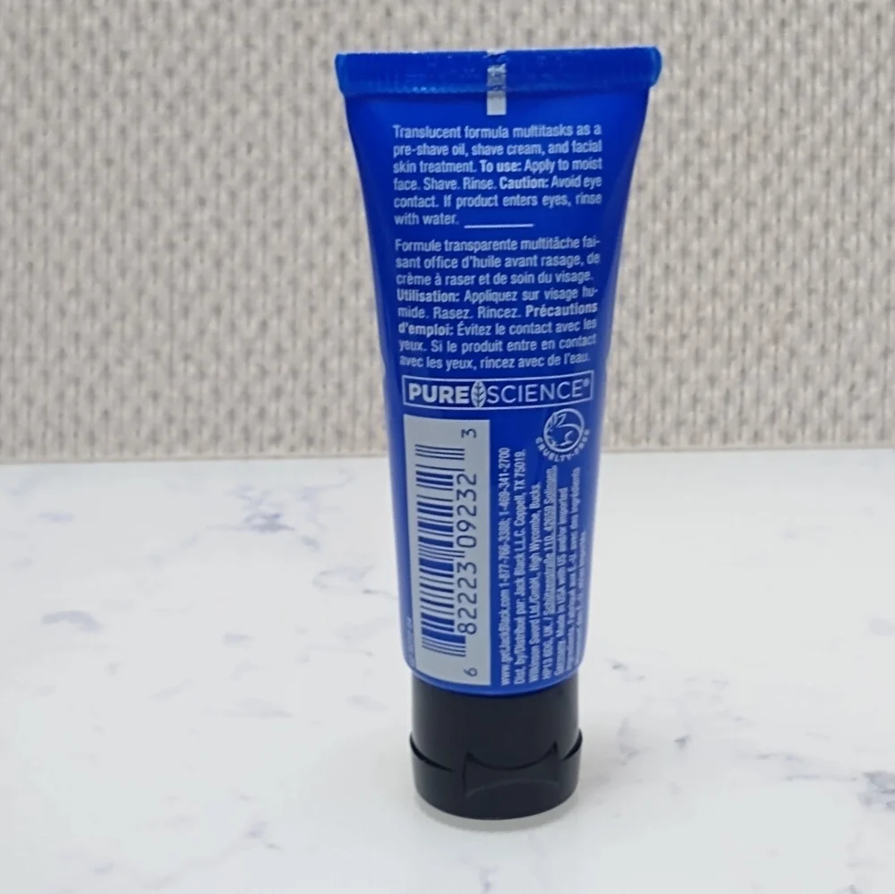 JACK BLACK Beard Lube Conditioning Shave Jojoba Eucalyptus .5 oz TRAVEL Size New